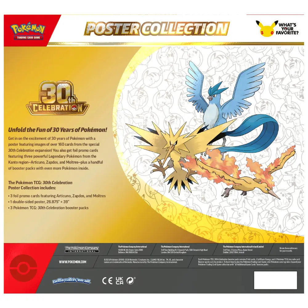 Pokémon 30th Anniversary: Poster Collection Box