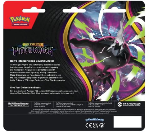 Pokémon Mega Evolution - Pitch Black 3 Pack Blister Binacle