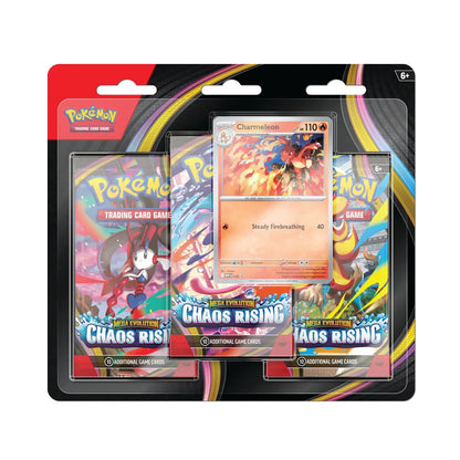 Pokémon Mega Evolution - Chaos Rising 3 Pack Blister Charmeleon