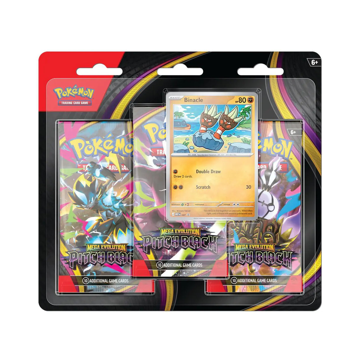 Pokémon Mega Evolution - Pitch Black 3 Pack Blister Binacle