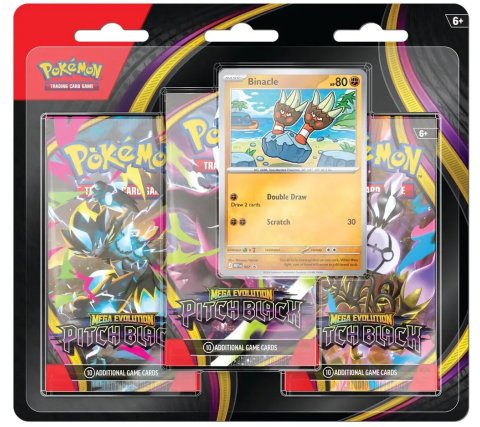 Pokémon Mega Evolution - Pitch Black 3 Pack Blister Binacle